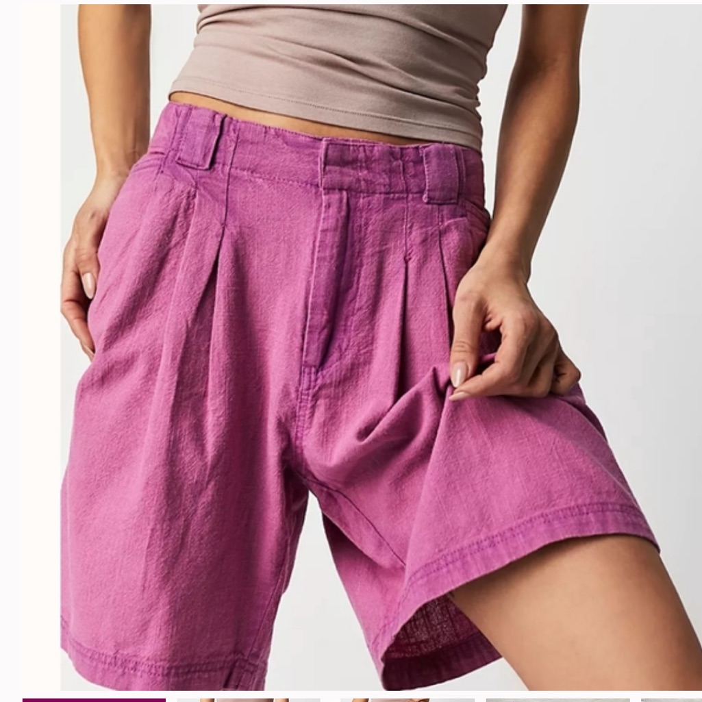Free People Say So Trouser Shorts, Size 6 1276